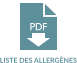 LISTE DES ALLERGÈNES PDF