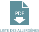 LISTE DES ALLERGÈNES PDF