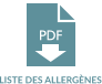 LISTE DES ALLERGÈNES PDF