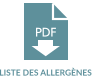 LISTE DES ALLERGÈNES PDF