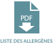 LISTE DES ALLERGÈNES PDF
